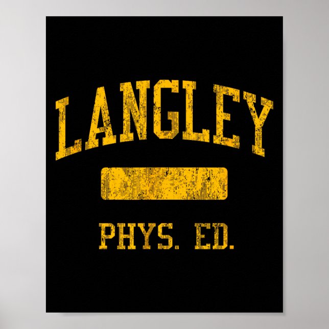 Shirt Langley High School Hs Mclean Poster (Front)