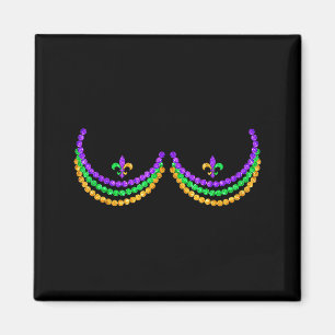 Shirt Mardi Gras Funny Beads S Outline Costume Hum Magnet