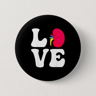 Shirt Nephrology Nurse Valentine's Day Dialysis 6 Cm Round Badge