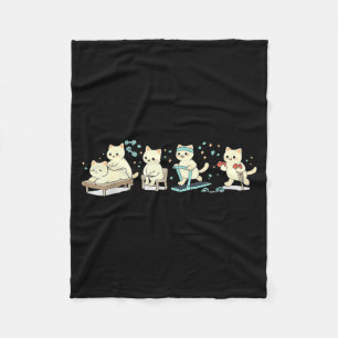 Shirt Physical Therapy Kittens Fitness Wellness Fleece Blanket