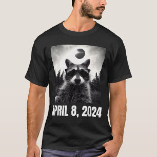 Shirt Raccoon Selfie Total Solar Eclipse