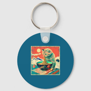 Shirt Ramen Noodle Cats Outfit Japanese Key Ring