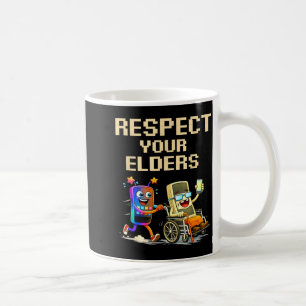 Shirt Respect Elders Retro Gaming Gamer Coffee Mug