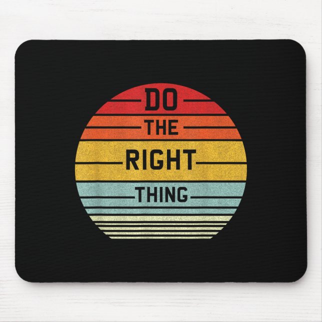 Shirt Right Retro Mouse Pad (Front)