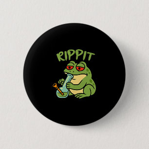Shirt Rippit Stoner Frog Smoking Stoner 6 Cm Round Badge