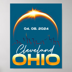 Shirt Solar Eclipse Cleveland Ohio Total Poster