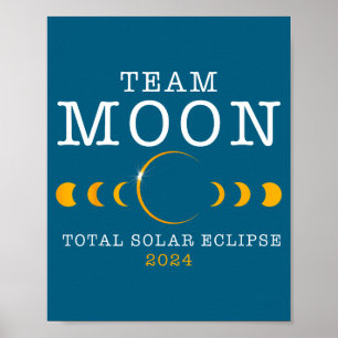 Shirt Solar Eclipse Team Moon Total Poster
