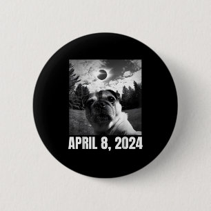 Shirt Solar Eclipse Totality April 8 6 Cm Round Badge