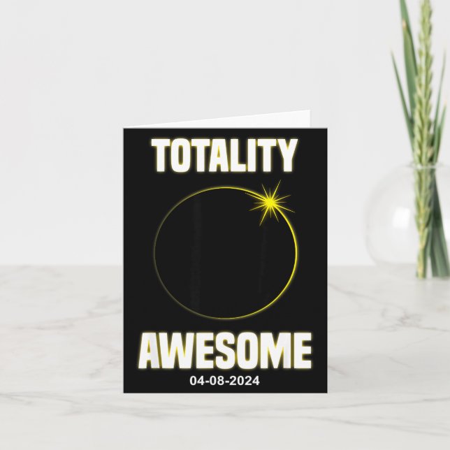 Shirt Solar Eclipse Totality Total Solar Card (Front)
