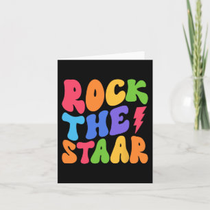 Shirt Test Day Rock The Funny Staar Test Squad 1 Card