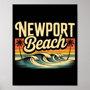 Shirt That Says Newport Beach Simple City Poster