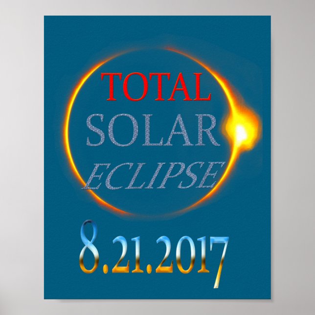 Shirt Total Solar Eclipse 2017 Poster (Front)