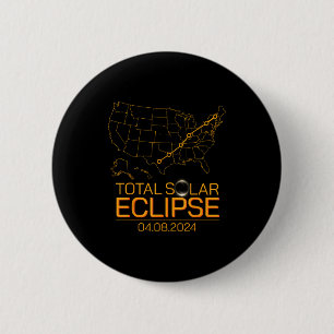 Shirt Total Solar Eclipse April 8 6 Cm Round Badge