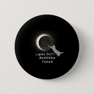 Shirt Total Solar Eclipse Cat Bandera 6 Cm Round Badge