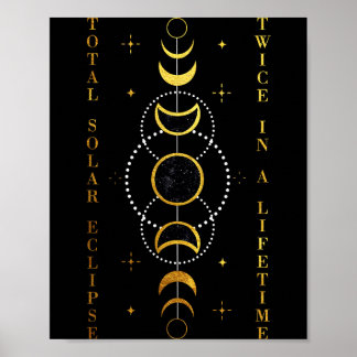 Shirt Total Solar Eclipse Twice Lifetime Poster