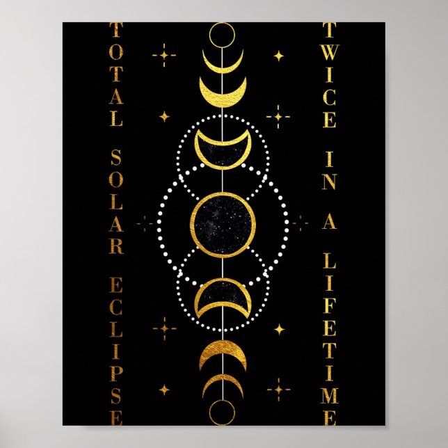 Shirt Total Solar Eclipse Twice Lifetime Poster (Front)