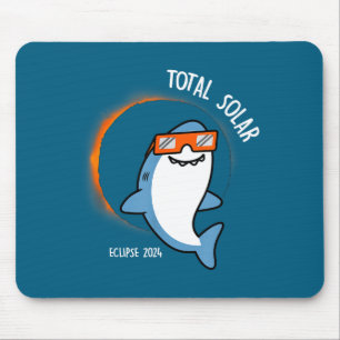Shirt White Shark Looking Total Solar Mouse Pad