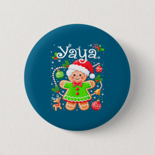 Shirt Yaya Gingerbread Family Matching Christmas 6 Cm Round Badge