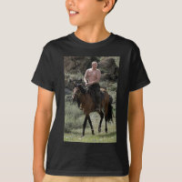 Shirtless Putin Rides a Horse