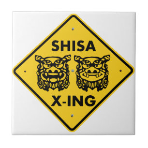 Shisa X-ing Ceramic Tile