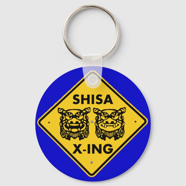 Shisa X-ing Key Ring (Front)