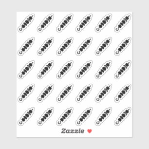 Shish Kebab Wedding Place Card Meal Menu Choice
