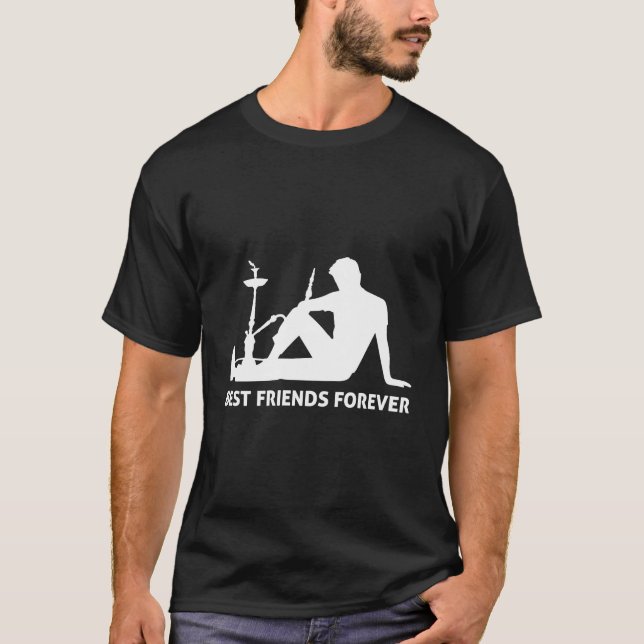 Shisha bar shishan friends smoking T-Shirt (Front)