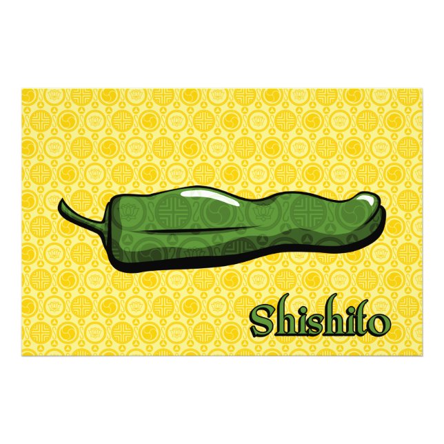 Shishito Chilli Pepper Art Print (Front)