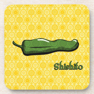 Shishito Chilli Pepper Plastic Coaster