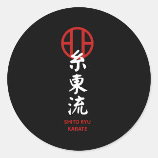 Shito Ryu Karate Classic Round Sticker