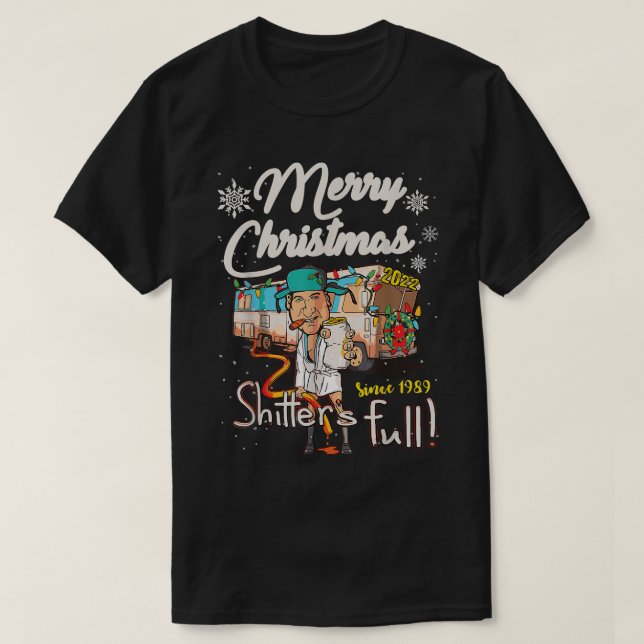 Shitters Full Funny Camper RV Camping  T-Shirt (Design Front)