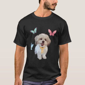 Shitzu With Butterflies T-Shirt