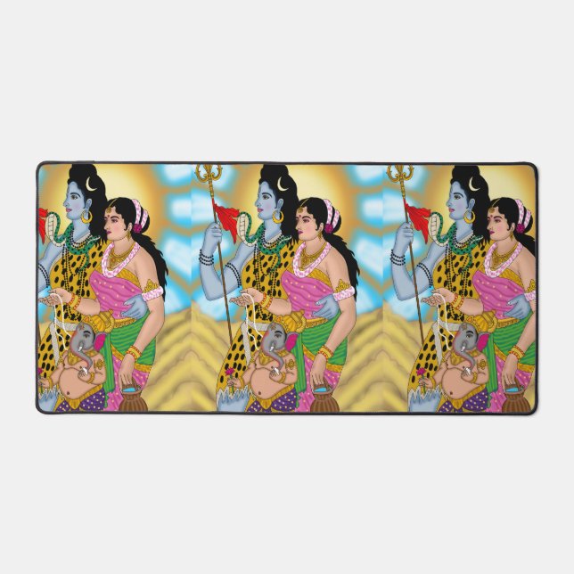 Shiv Parvati  Desk Mat (Front)