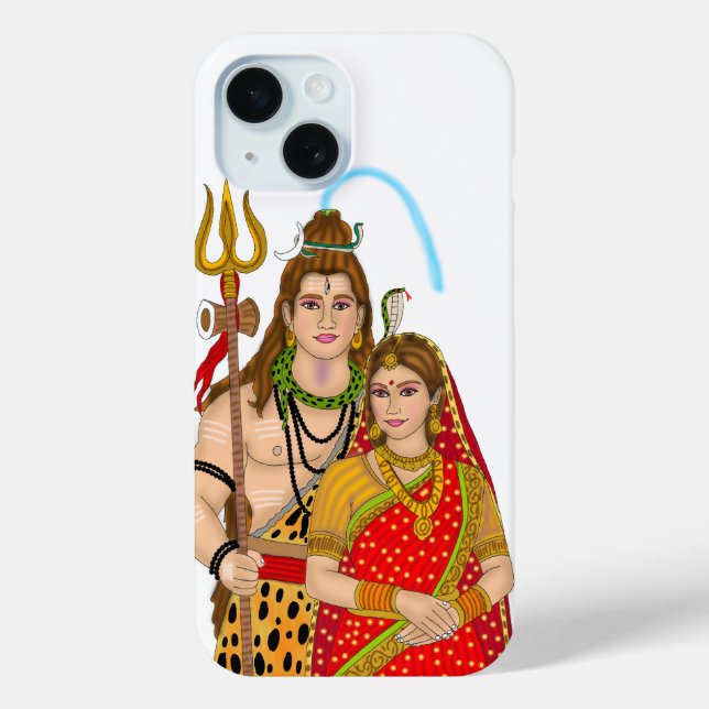 Shiv Parvati Mobile Cover (Back)