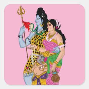 Shiv Parvati Sticker