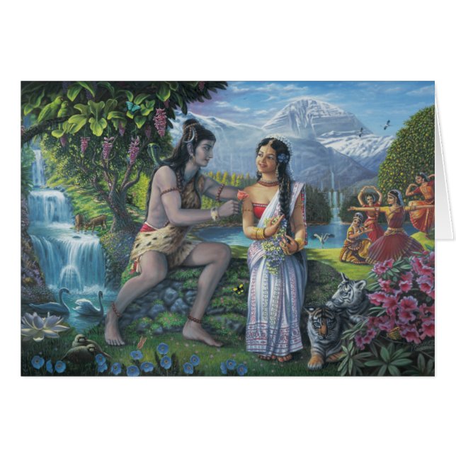 Shiva and Parvati - The All-Auspicious Couple (Front Horizontal)