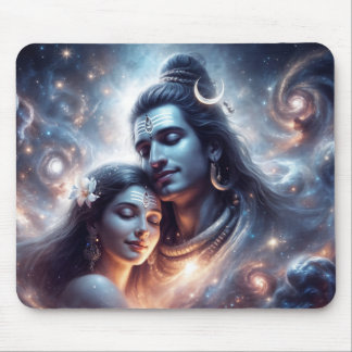 Shiva and Shakti cosmic love Mouse Pad
