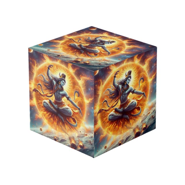 Shiva and the Sun Cube (Front Angled)