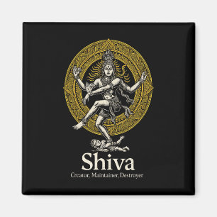 Shiva Creator Preserver Destroyer Nataraja Hindu V Magnet