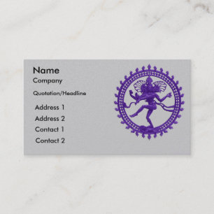 Shiva dance design business cards