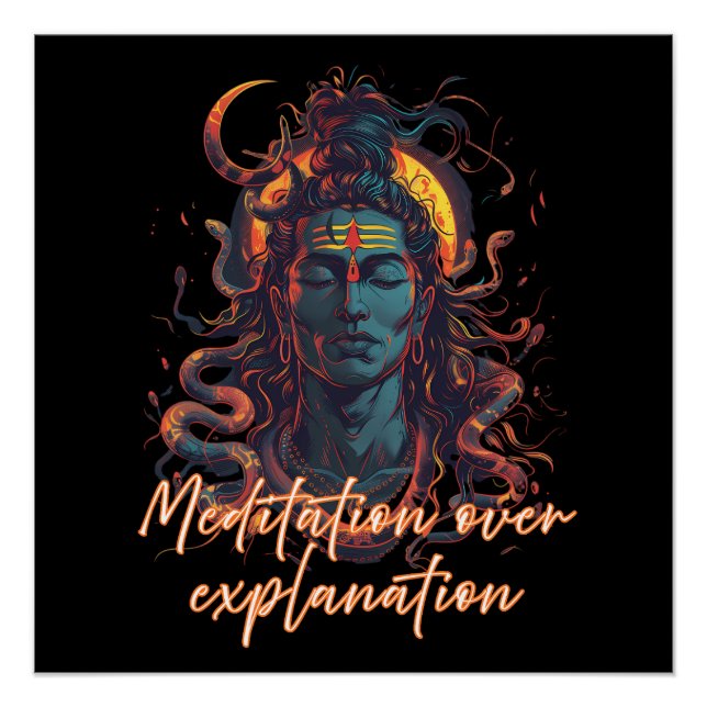 Shiva Energy, Divine Power, Manifestation Design Poster (Front)