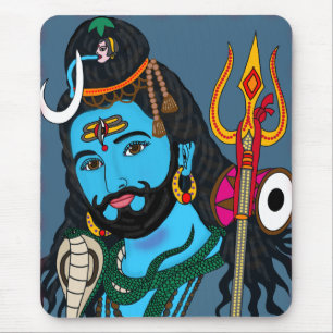 Shiva Face Stationery Mouse Pad