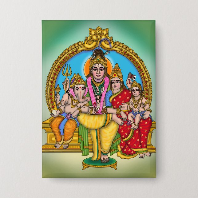 Shiva Family Button Set (Front)