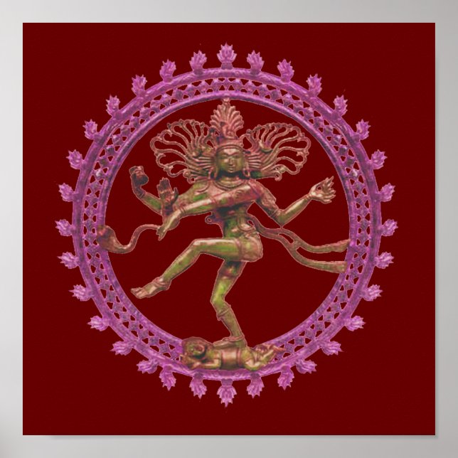 Shiva (Nataraja) the Cosmic Dancer Poster (Front)