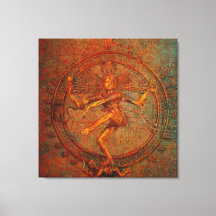 Shiva On Distressed Background Overlay