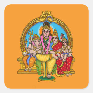 Shiva Parivar Sticker