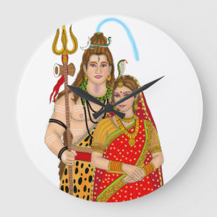 Shiva Parvati Clock