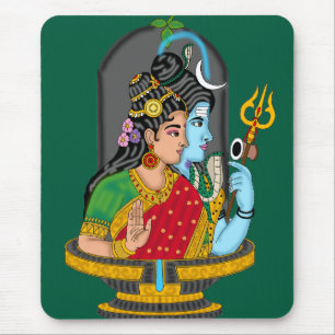 Shiva Parvati – Divine Love & Blessings Mouse Pad