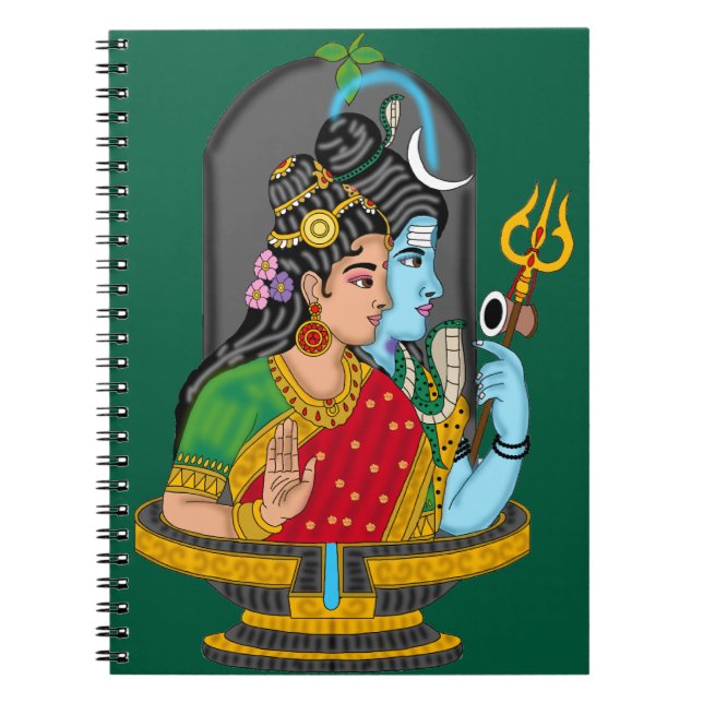 Shiva Parvati – Divine Love & Blessings Notebook (Front)