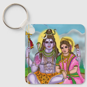 Shiva Parvati Keychain